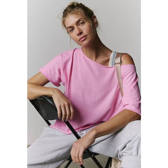 Free People Tops - NWT! Free People Women's Slam Dunk Tee Pink Icing Medium